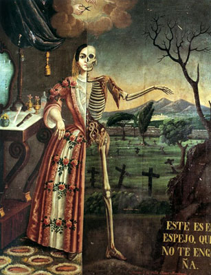 « Allégorie de la Mort - Au bord de la mort » - Tomás Mondragón - 1856 - Mexique